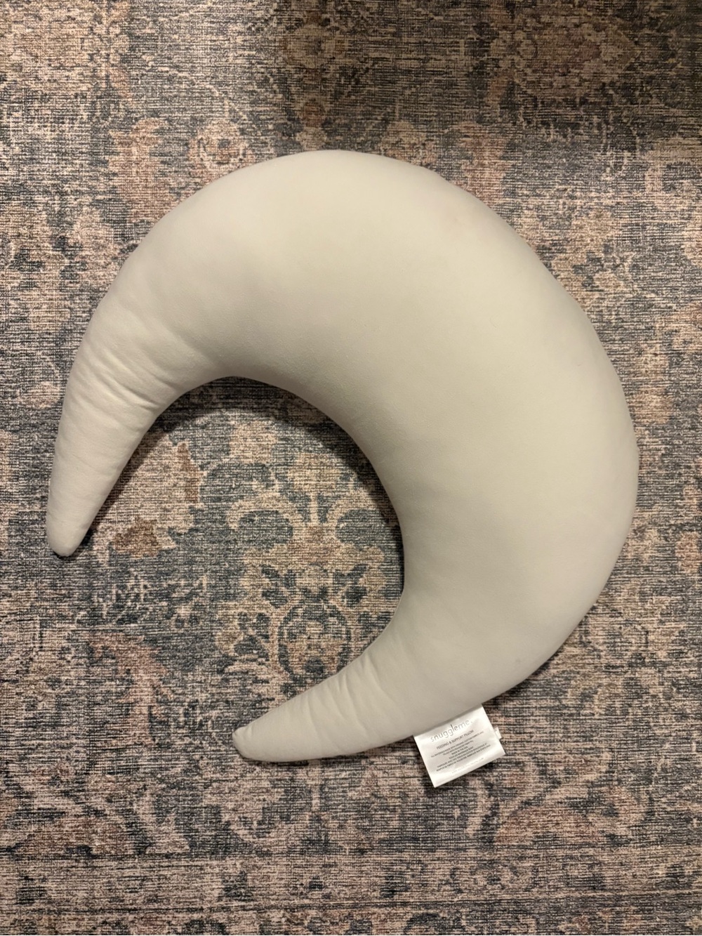 Snuggle Me Organic Feeding & Support Crescent Moon Pillow in Cream